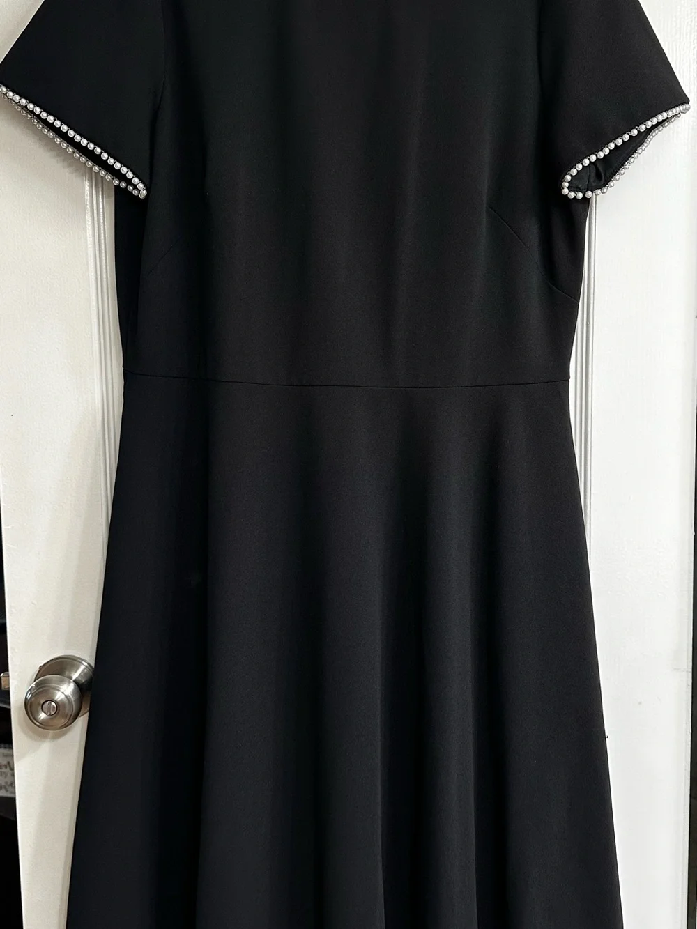 Victoria Dress with Pearl Trim - Picture 4 of 12